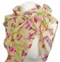 Sommter Tuch Seide Damen - Kopftuch - Cabriotuch - Schmetterling Libelle Blume rosa rot gelb